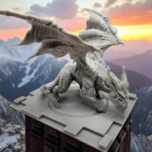 Deathwing Dragon - World of Warcraft 3D Resin Figurine: Unpainted Fan Art (5 Inch)