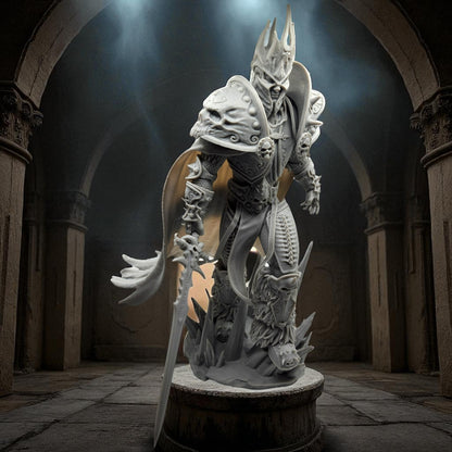 Arthas - World of Warcraft 3D Resin Figurine: Unpainted Fan Art (11 Inch)