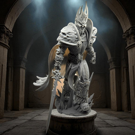Arthas - World of Warcraft 3D Resin Figurine: Unpainted Fan Art (11 Inch)