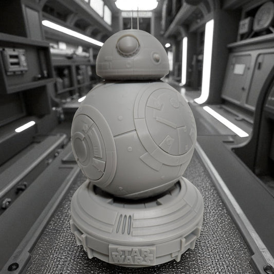 BB8 - Star Wars 3D Resin Figurine: Unpainted Fan Art (7 Inch)